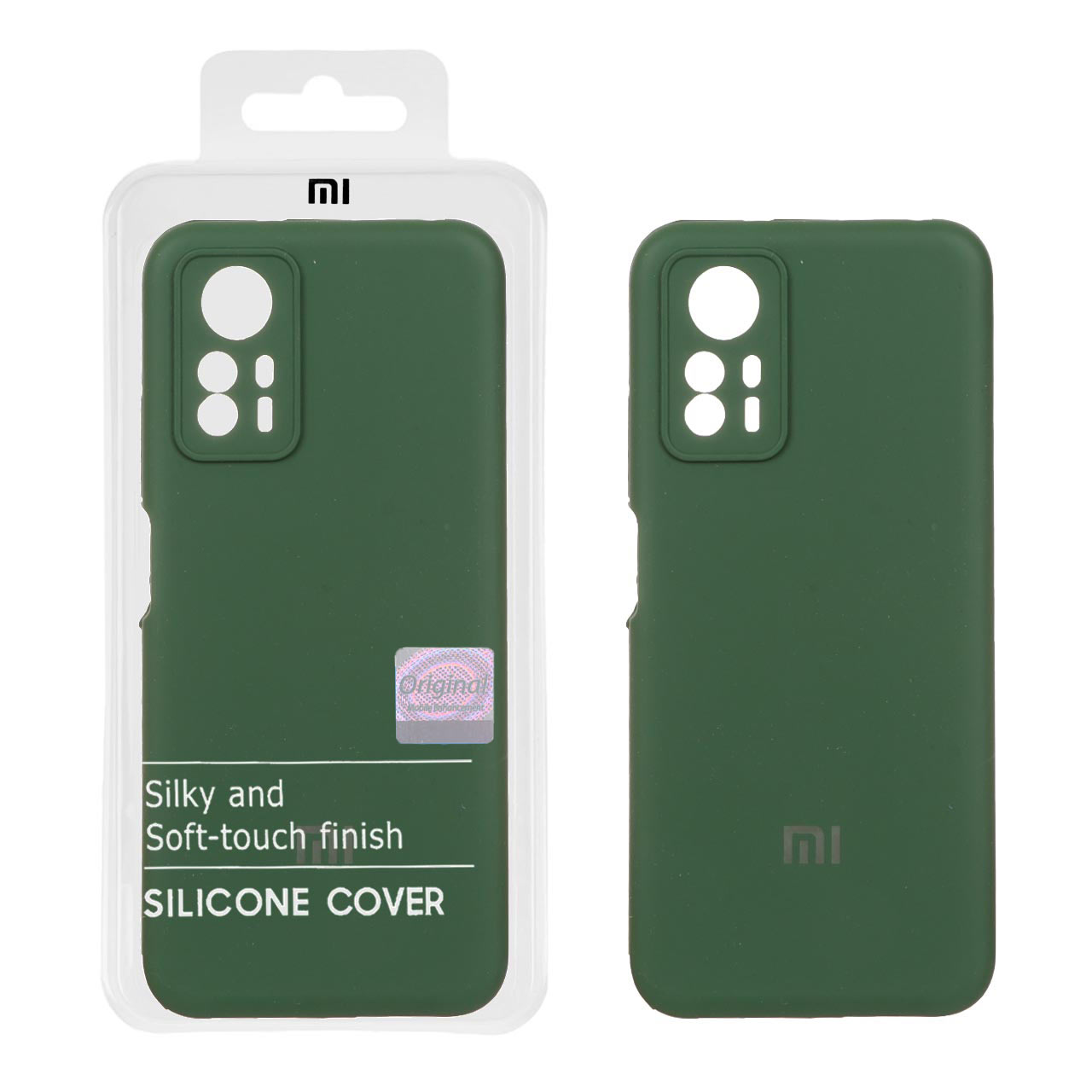 قاب سیلیکونی پاک کنی اورجینال Master Quality مدل Xiaomi Redmi Note 12S - سبز تیره (پک دار)